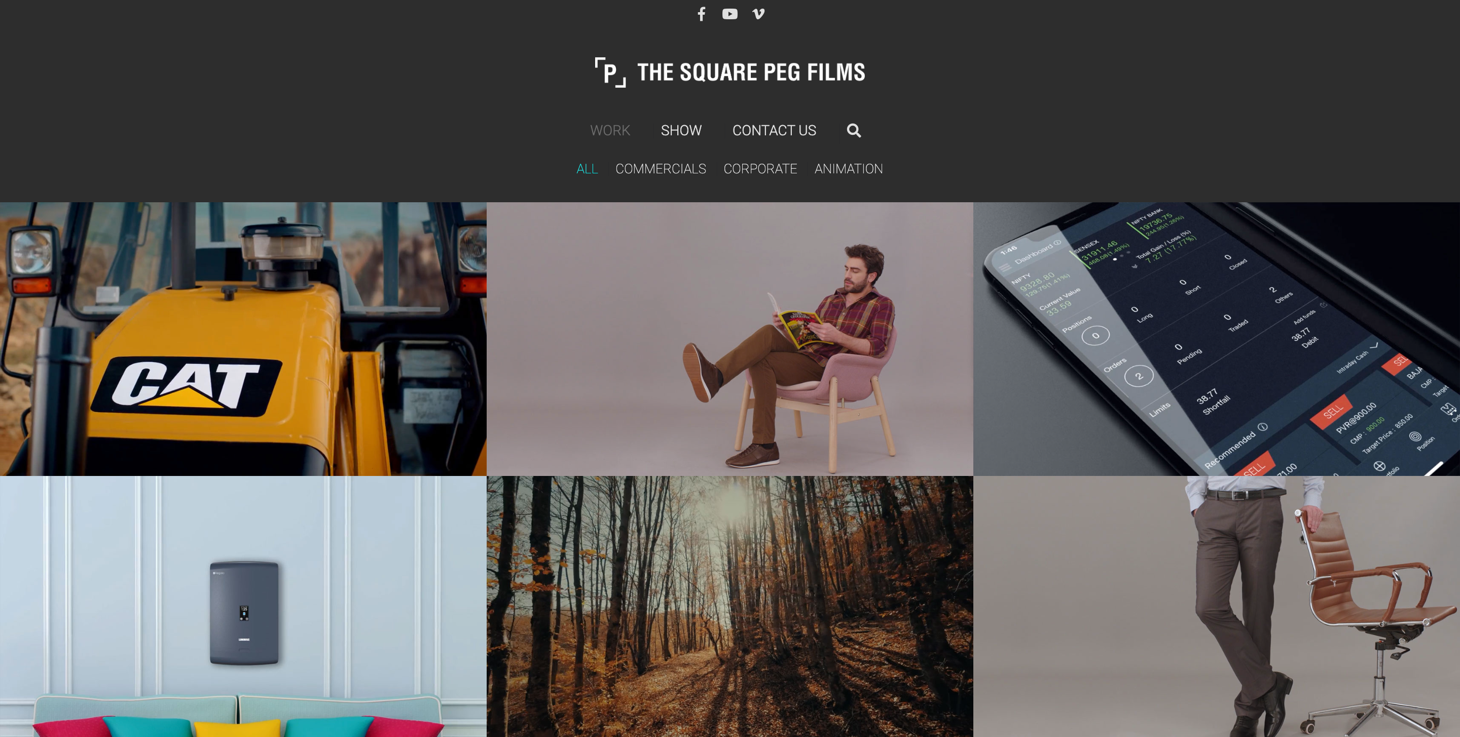 The Square Peg Films - Web Development Project by Web Grapple